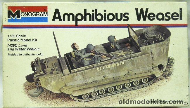 Monogram 1/35 US Army M-29C Amphibious Weasel Personnel and Cargo Carrier, 8212 plastic model kit